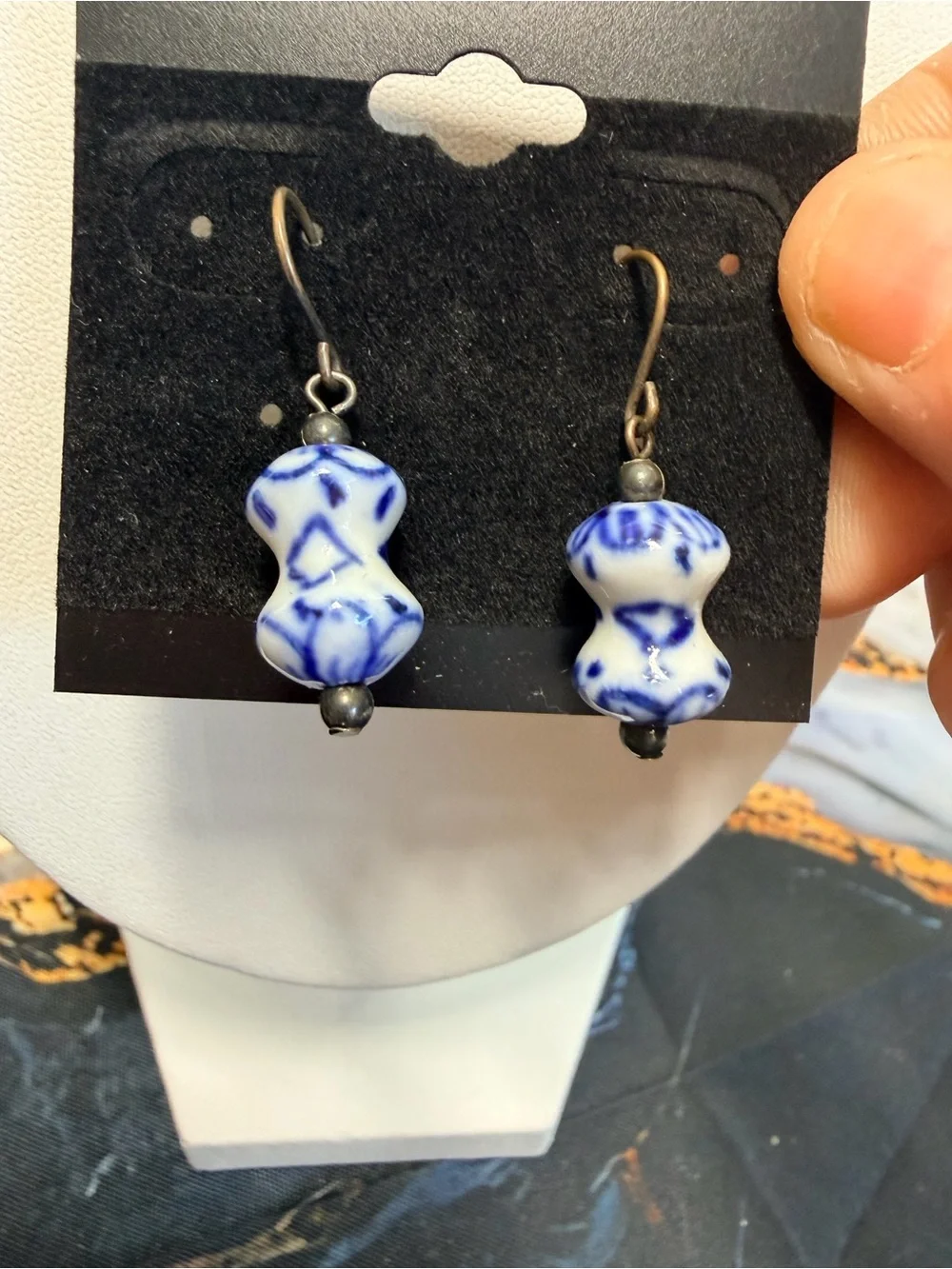 Delft blue Vintage earrings